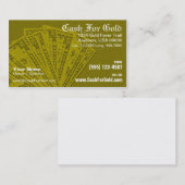 Geldmiddelen voor goudVisitekaartje Visitekaartje (Voorkant / Achterkant)