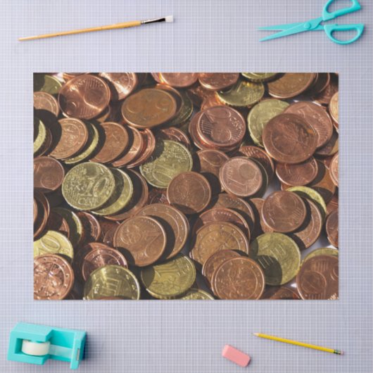 geldmunten tissuepapier (Craft)