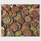 geldmuntpapier cadeaupapier (Vlak)