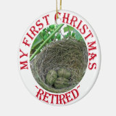 Geldnesteieren Keramisch Ornament (Links)