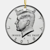 Geldornament. Keramisch Ornament (Voorkant)