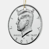 Geldornament. Keramisch Ornament (Links)