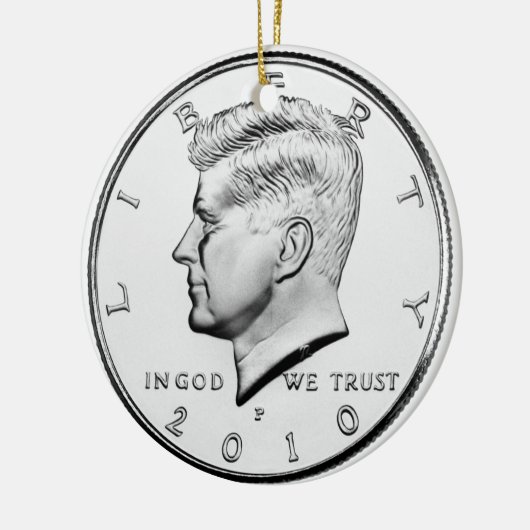 Geldornament. Keramisch Ornament (Links)