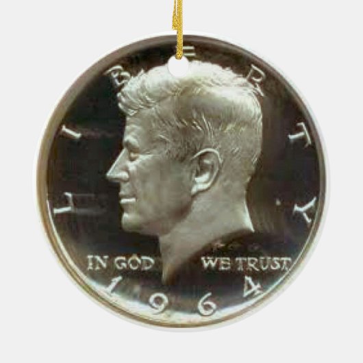 Geldornament. Keramisch Ornament (Achterkant)