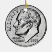 Geldornament. Keramisch Ornament (Voorkant)