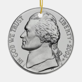 Geldornament. Keramisch Ornament