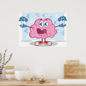 Geldovermaking Creator Holding Cash Poster (Keuken)