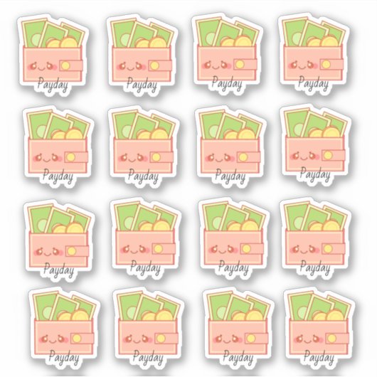 geldportefeuille sticker (Voorkant)