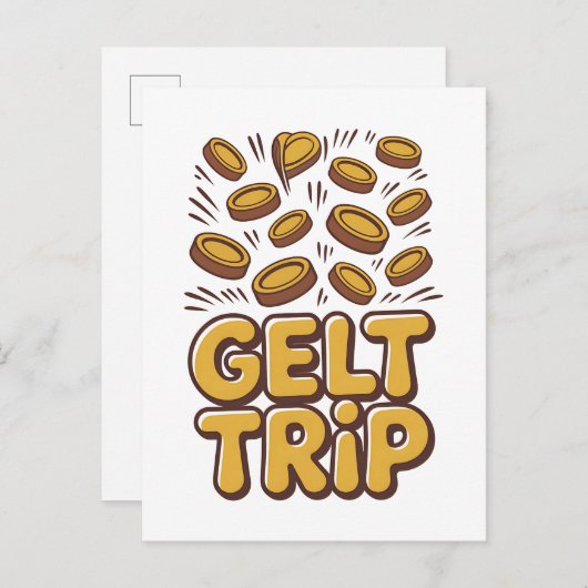 Geldreis Funny Hanukkah Joods Joods Hebreeuws Cult Uitnodiging Briefkaart (Voorkant / Achterkant)