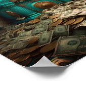 Geldrijkdom Dichtheid Treasure Room Poster (Hoek)