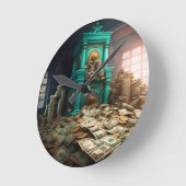 Geldrijkdom Dichtheid Treasure Room Ronde Klok (Hoek)