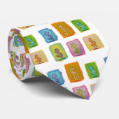 Geldrijkdom overvloed aan economie plezier in kuns stropdas (Opgerold)