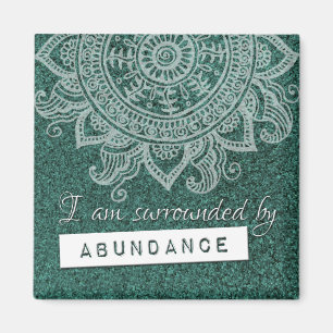Geldrijkdom Yoga Mindful Quote Magneet