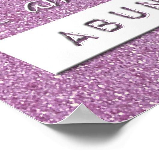 Geldrijkdom Yoga Mindful Quote Poster (Hoek)