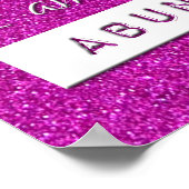 Geldrijkdom Yoga Mindful Quote Poster (Hoek)