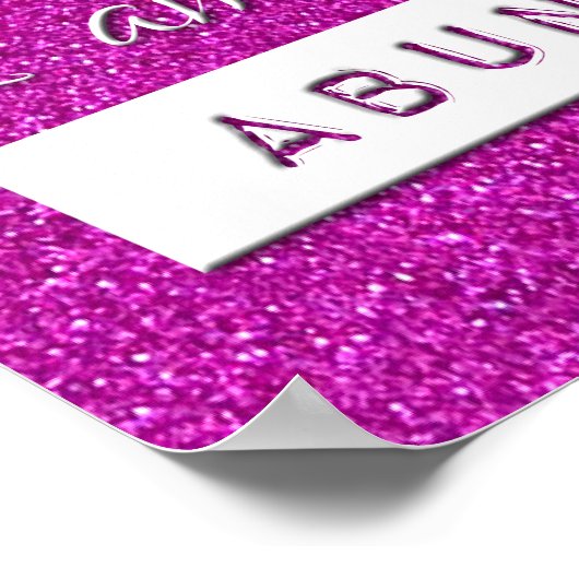 Geldrijkdom Yoga Mindful Quote Poster (Hoek)