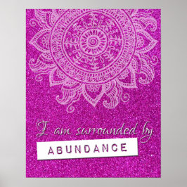 Geldrijkdom Yoga Mindful Quote Poster