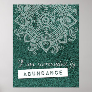 Geldrijkdom Yoga Mindful Quote Poster