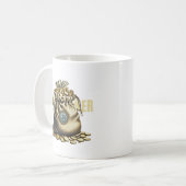 geldschieter | De tas van goud Koffiemok (Voorkant links)