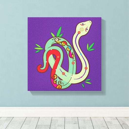 Geldslang Canvas Afdruk (Insitu (Houten vloer))