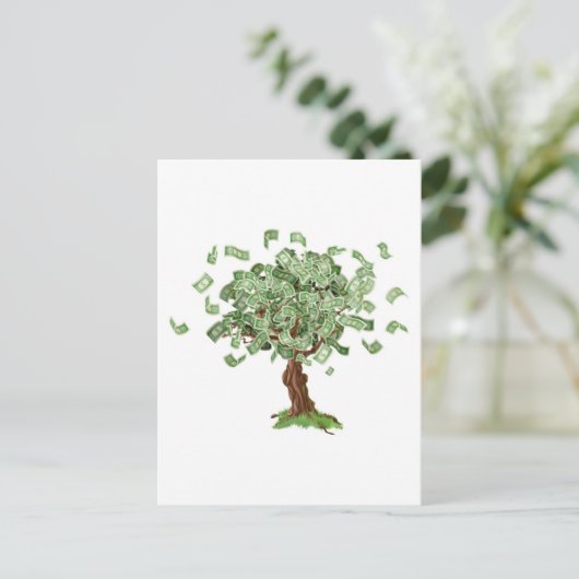 Geldspaarboom Briefkaart (Staand voorkant)