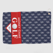 Geldspel Golf met uw Monogram Golfhanddoek (Horizontaal)