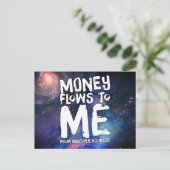 Geldstromen naar mij Wet inzake aantrekkingskracht Briefkaart (Staand voorkant)