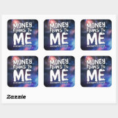 Geldstromen naar mij Wet inzake aantrekkingskracht Vierkante Sticker (Vel)