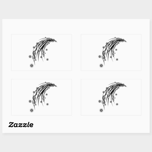 Geldstroom Rechthoek Sticker (Vel)