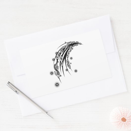 Geldstroom Rechthoek Sticker (Envelop)