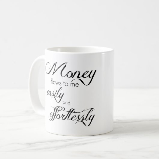 Geldstroom voor Mok naar mij gemakkelijk en zonder (Voorkant links)