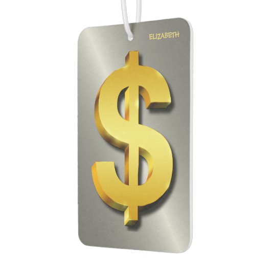 Geldsymbool Golden Dollar Luchtverfrisser (Links)