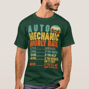 Geldt voor automatisch mechanisch uurtarief voor d t-shirt
