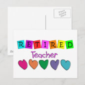 Geldt voor gepensioneerde leraren briefkaart (Voorkant / Achterkant)