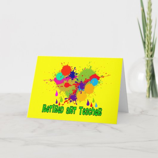 Geldt voor kunstleraren in ruste kaart (Voorkant)