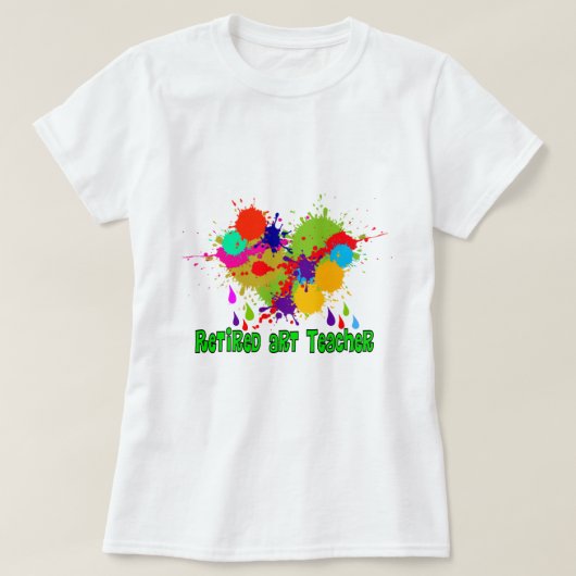 Geldt voor kunstleraren in ruste t-shirt (Design voorkant)