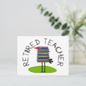 Geldt voor leraar "Boekvogel" Briefkaart (Staand voorkant)