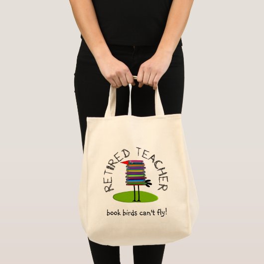 Geldt voor leraar "Boekvogel" Tote Bag (Voorkant (product))