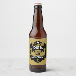 Geldt vrijlating gevangenisstraf in de gevangenis bier etiket