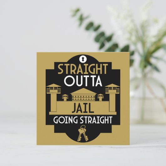 Geldt vrijlating gevangenisstraf in de gevangenis kaart (Staand voorkant)