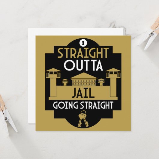 Geldt vrijlating gevangenisstraf in de gevangenis kaart (Voorkant / Achterkant in situ)