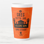 Geldt vrijlating gevangenisstraf in de gevangenis latte mok (Voorkant)