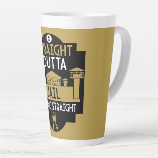 Geldt vrijlating gevangenisstraf in de gevangenis latte mok (Rechterhoek)