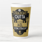 Geldt vrijlating gevangenisstraf in de gevangenis latte mok (Voorkant)