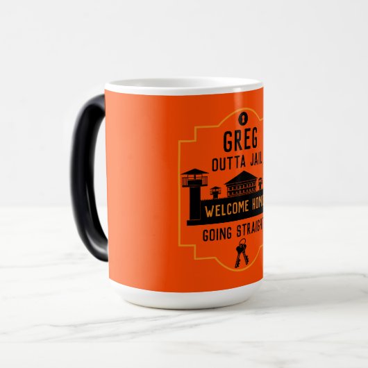 Geldt vrijlating gevangenisstraf in de gevangenis magische mok (Voorkant links)