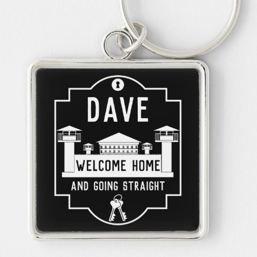 Geldt vrijlating gevangenisstraf in de gevangenis sleutelhanger (Voorkant)