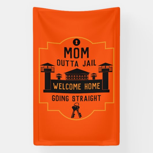 Geldt vrijlating gevangenisstraf in de gevangenis spandoek (Verticaal)