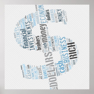 Geldtypesymbool   Zakelijke cadeautjes Poster