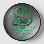 geldwandklok (Voorkant)