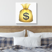 Geldzak - Emoji Canvas Afdruk (Insitu (Slaapkamer))